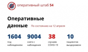 Официальные данные о ситуации с коронавирусом в Новосибирской области на 12 апреля