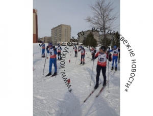 Юные спортсмены Искитима на лыжне