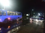 Автобус столкнулся с легковушкой в р.п. Линево