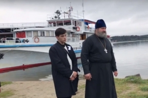 Корабль-церковь "Андрей Первозванный" причалил к берегам Искитимского района