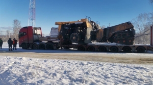 Несанкционированную перевозку БелАЗов зафиксировало ТУАД на дороге в Искитимском районе